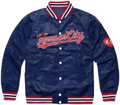 Vintage Arc Men’s Kansas Varsity Style Letterman Bomber Jacket - Ku Casual Wear Windbreaker Windproof Polyester Us Jacket.