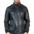 Men’s Stylish Biker Casual Wear Lambskin Vintage Retro Style Black Leather Classic Motorcycle Jacket.